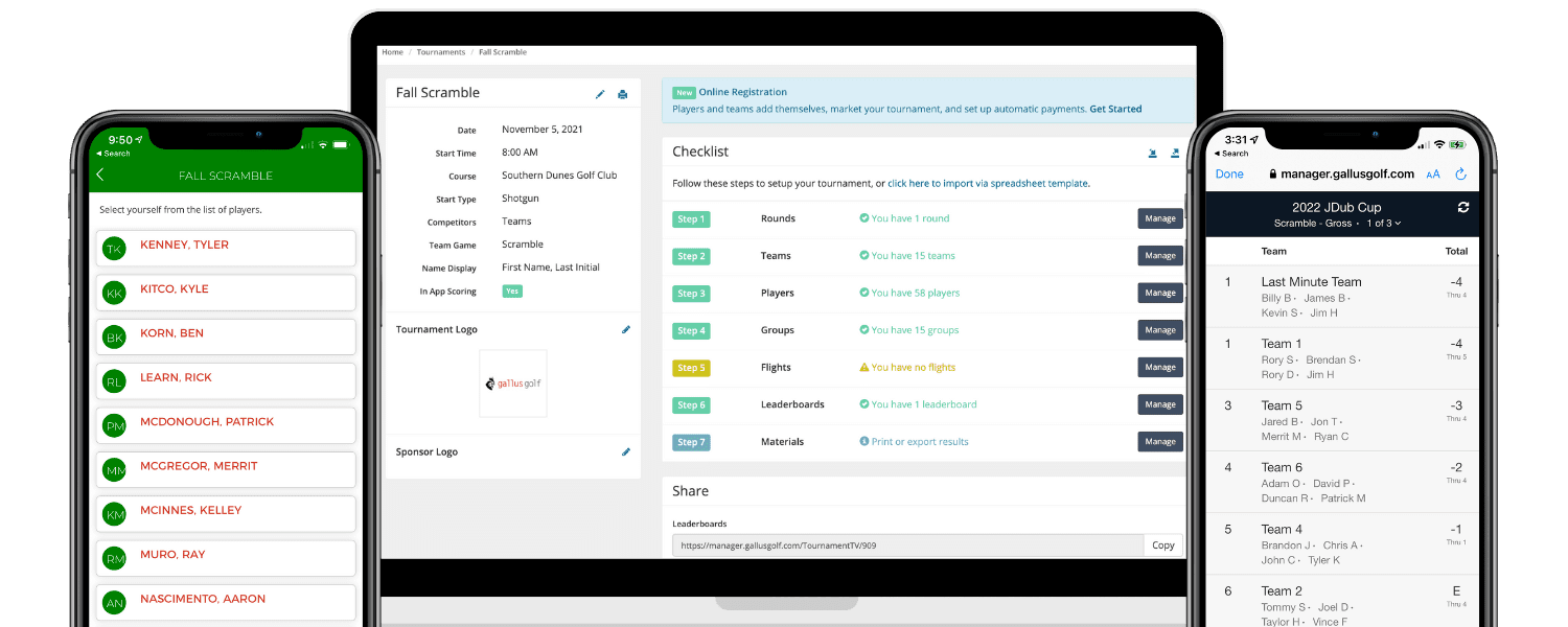 Tournament and League Management Software and Mobile App Solution