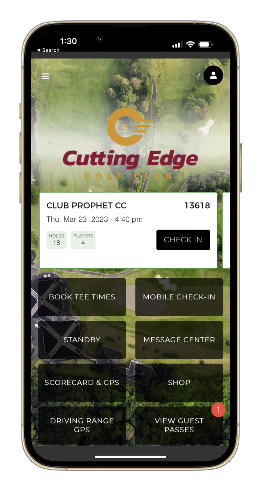 Mobile check-in and tee time reservation cards: streamline your golf experience